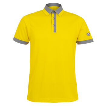 Mens Polo 80380935 in Yellow/Grey