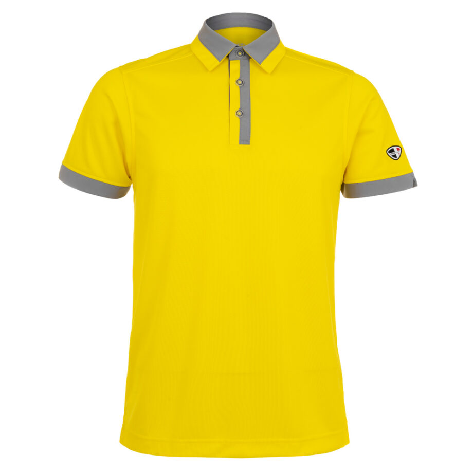 Mens Polo 80380935 in Yellow/Grey