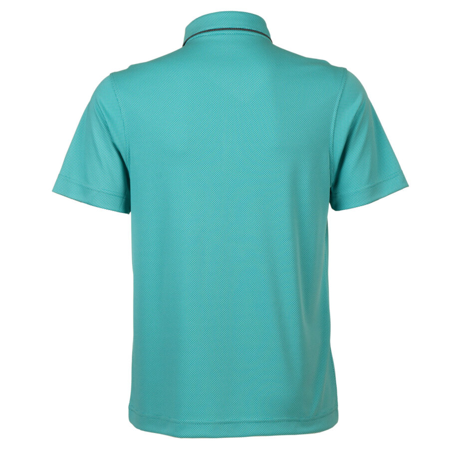 Mens Polo 80381100 - Turquoise Green - Back